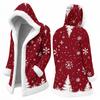 Men's Casual Snowflake Print Winter Jacket for Outdoor Travel and Everyday Wear