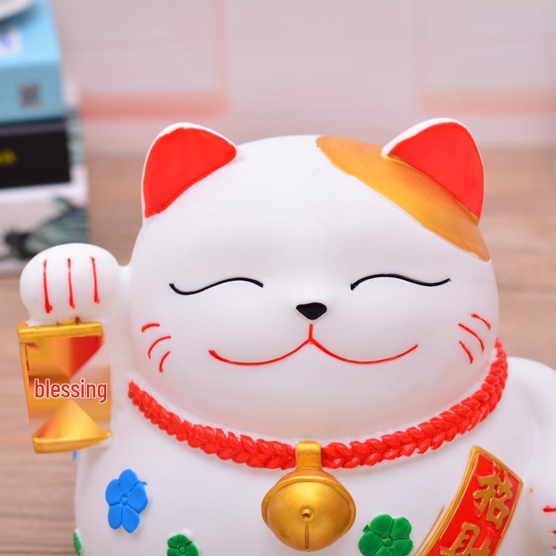 Large Maneki-neko Piggy Bank - Durable Coin Savings Jar for Adults and Kids