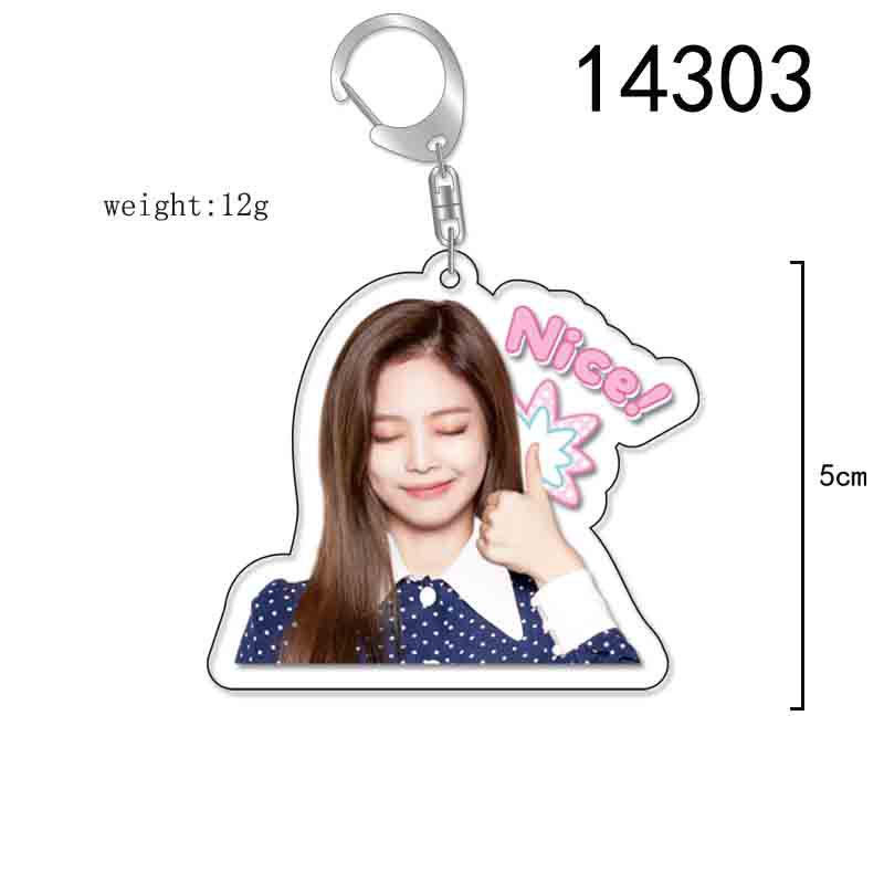 BLACKPINK Acrylic Double-Sided Keychain: Lisa, Jisoo, Jennie, Rosé