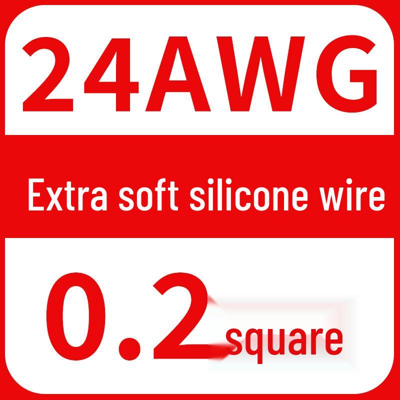 High-Temp Resistant Silicone Wire for Lithium Battery, Tinned Copper, Various AWG Sizes