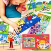 Matching Game Reusable Sticker Book Educational DIY Hand-on Puzzle Cartoon Animals Life Skill Learning Toddler Toys For Kids