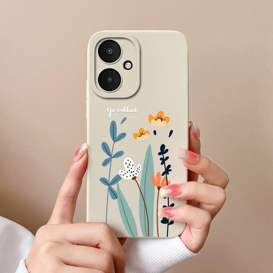 Cover Posteriore Per Xiaomi Poco F5 Pro X6 Pro F6 M6 Custodia per Telefono Avocado Carino Fiore Bello Protezione Fotocamera Opaca Custodie in Silicone Morbido Guscio Capa Per Xiaomi