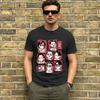 Q Version Characters T Shirts Unisex Cotton Cool TShirts Round Neck Korean Boy Band Tees Short Sleeve Tops New Arrival