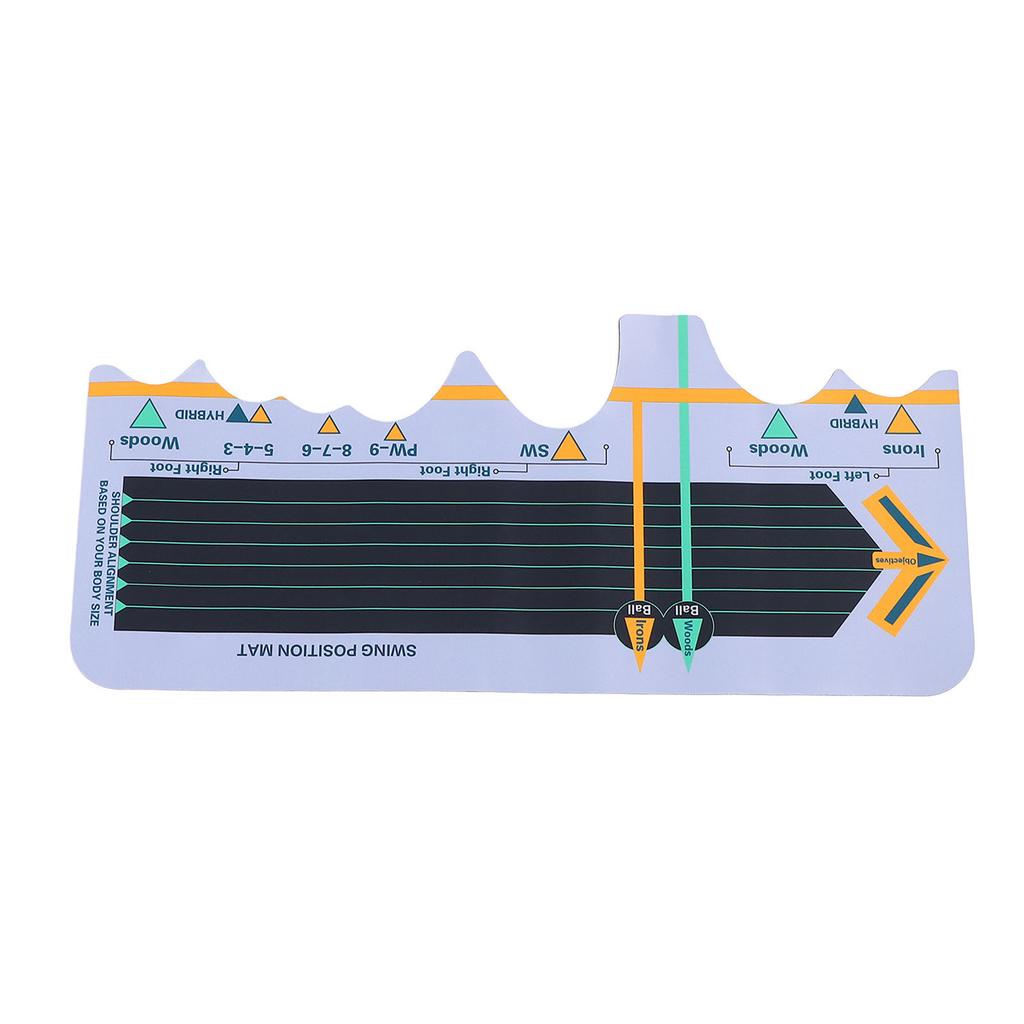 Golf Practice Swing Mat Improve Hitting Accuracy Stable Golf Stance Board Swing Trainer for