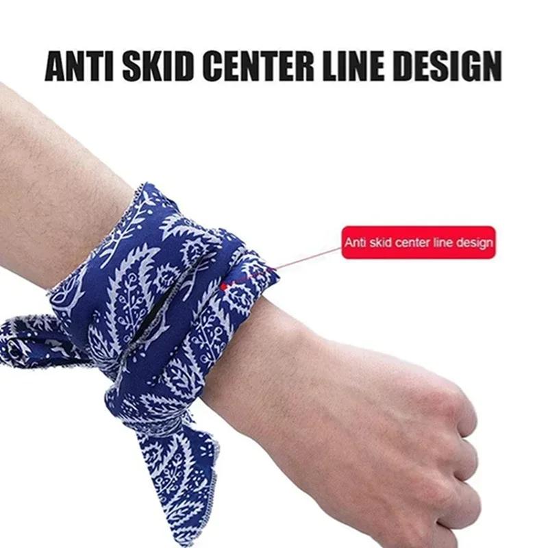 Multifunctional Summer Cooling Scarves Neck Wrap Headband Cooling Bandana Scarf Cold Towel Unisex Printed Soaked Tie Around Neck