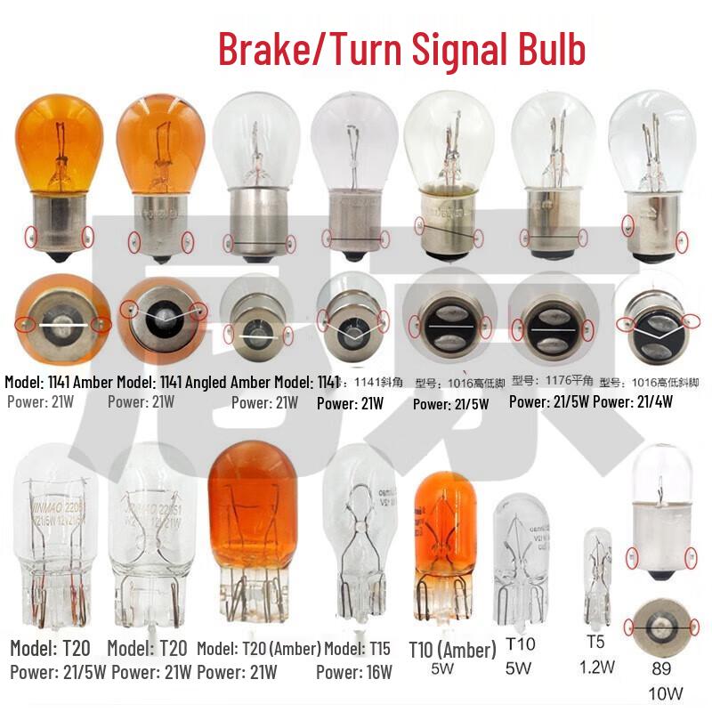 Nijing Brake Turn Fog Light Bulbs (10-Pack)