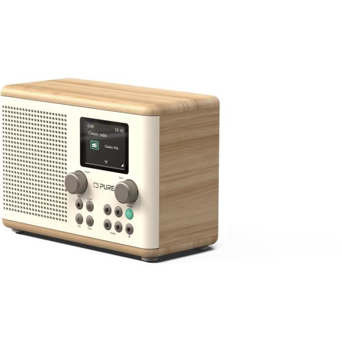 Digital Radio - Pure - Classic H4 - Cotton White/oak