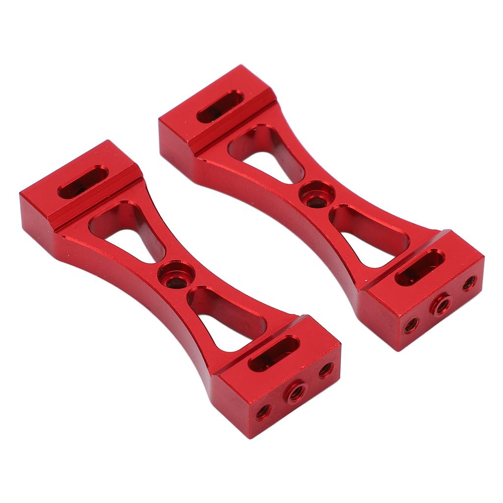 2 Stück RC Metallträger 53mm Länge Mittelfeste Halterung Aluminium für WPL B14 B16 B36 Q60 Q61Rot