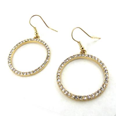 [N1571] - Golden White 'Sissi' Designer Earrings