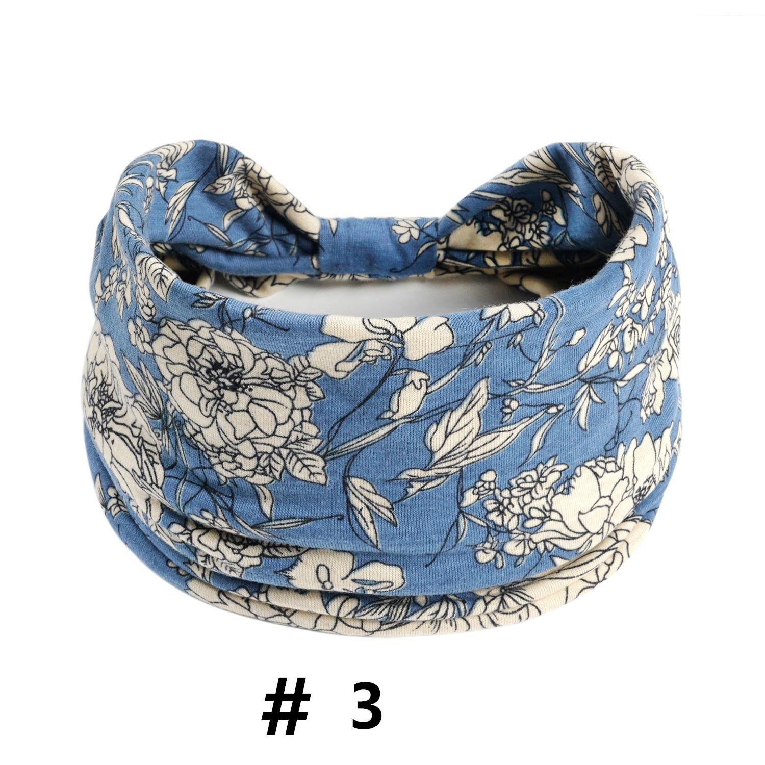 

Женские повязки на голову в стиле бохо, хлопковые широкие тюрбаны, повязки на голову, нескользящие эластичные спа-повязки для тренировок, йоги, повязки на голову, банданы для бега, аксессуары для волос