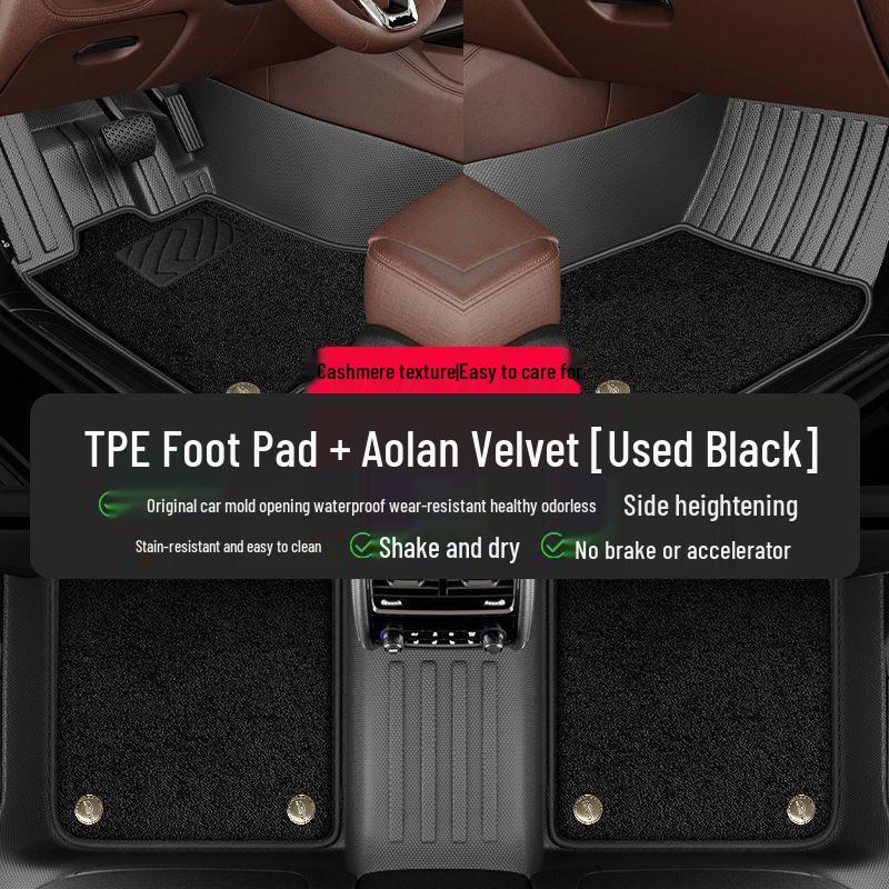 Volkswagen Teramont 17-25 Models All-Inclusive Modified TPE Anti-Slip Floor Mats for Five/Seven-Seater