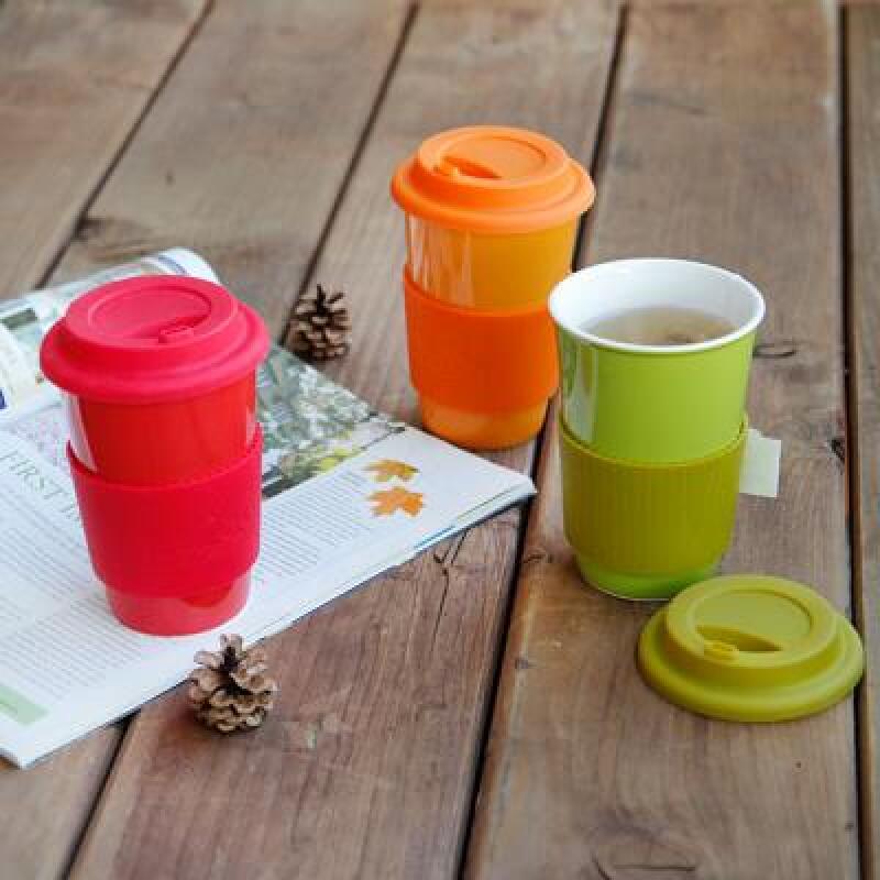 El Natural Color Eco Cup 400ml (choose one color) orange