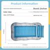 2026 popular water inflatable floating bed, backrest inflatable floating row water deck chair, double maple leaf floating bed