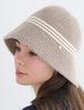 Koipeu Wool Knit Ribbed Three-Stripe Bucket Hat Cf073Ht032 Bel