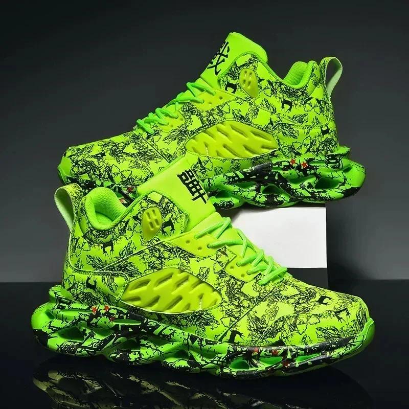 Klobige Herren-Sneaker Plateau Herrenschuhe Trend Atmungsaktive Freizeitschuhe Leichte Laufschuhe für Herren 2025 Neuer Druck Tenis Masculino