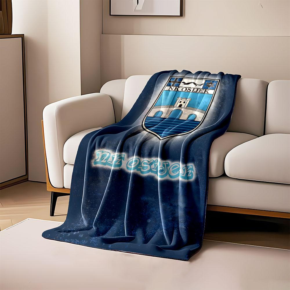 NK Osijek Emblem Blanket Design print blanket soft and cozy perfect for the living room bed sofa or a nap,gift