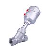 304 Stainless steel angle seat valve pneumatic high temperature and corrosion resistant steam shut-off valve DN15 DN20 DN25 DN50