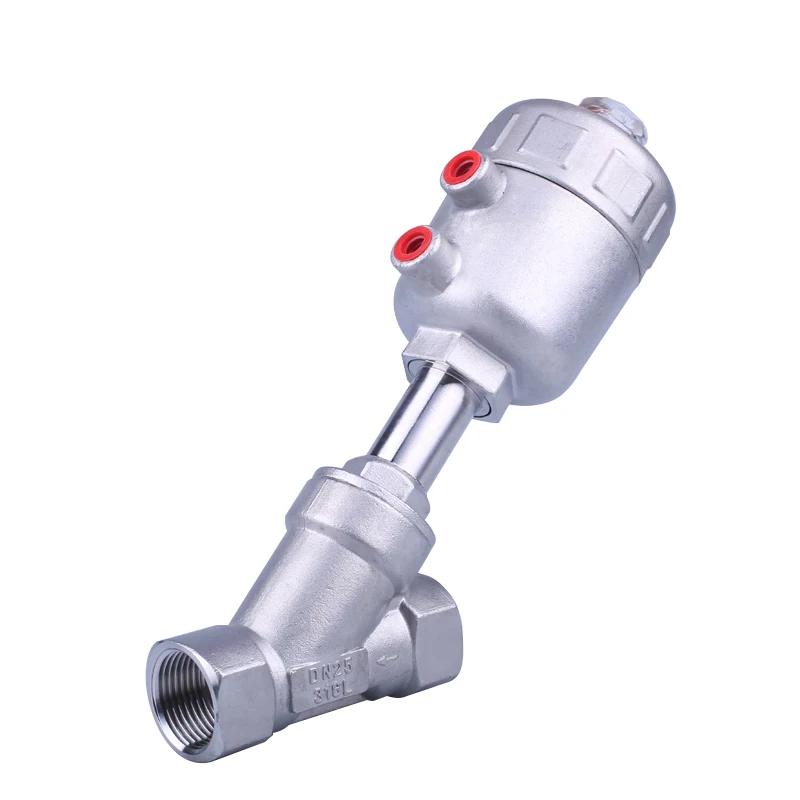 304 Stainless steel angle seat valve pneumatic high temperature and corrosion resistant steam shut-off valve DN15 DN20 DN25 DN50