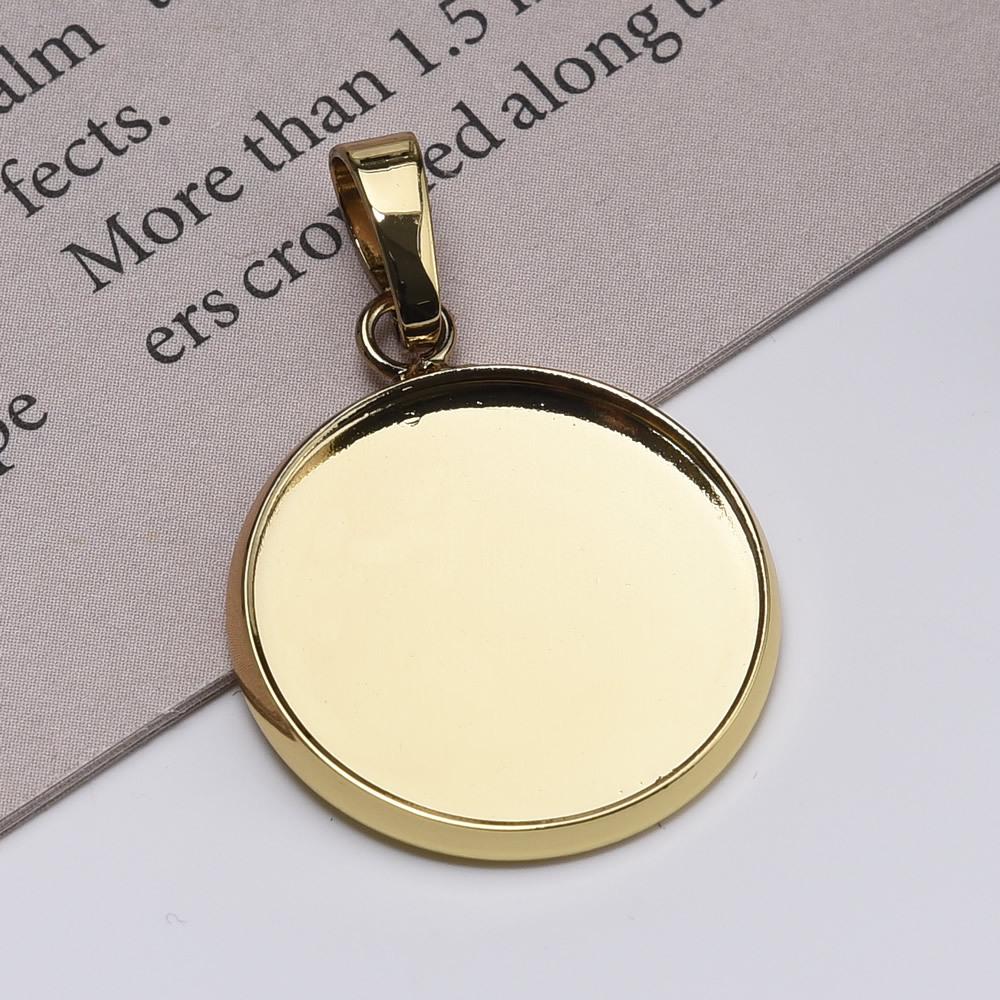 Simple Teardrop Pendant Setting - Copper DIY Gem Accessory