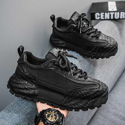 Fashion Platform Road White Moccasin Men Woven Sneakers Red Black Men Shoes Size 50 Sport Trendy Resale Resort Special Wide