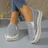 Women’s Plus-Size Platform Slip-On Loafers Casual Flat Shoes Spring Everyday Wear