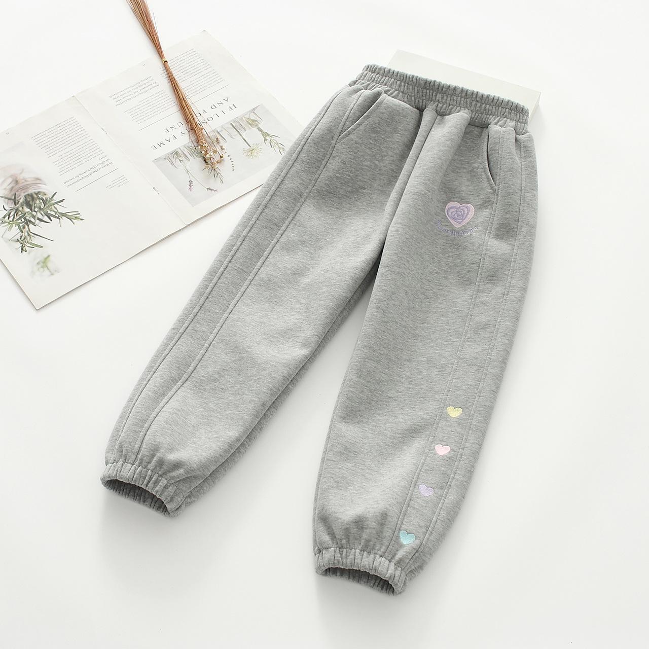 

Girls Versatile Jogger Leggings - Spring & Autumn 2025 Collection 110 cm светло-серый