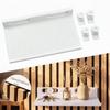 No Drill Slat Wall Shelf Damage-Free Floating Shelf Renter Friendly No Drill Shelf Wall Decor