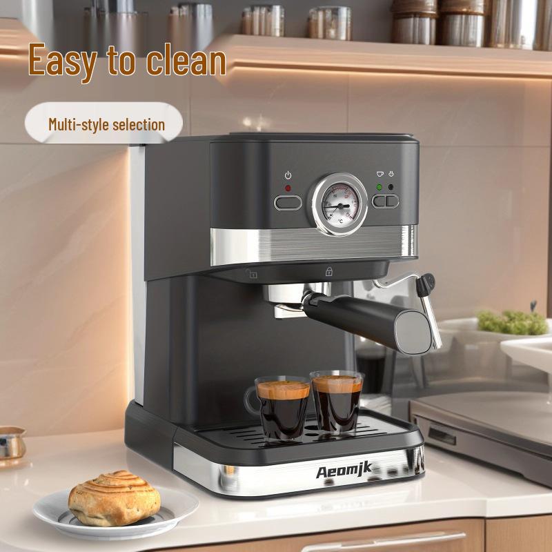 Dokunmatik Panel ve Süt Köpürtücü ile Çok Voltajlı Kahve Makinesi - 110v/220v ABD/AB/BK Standardı, Büyük Kapasiteli, Otomatik Buhar