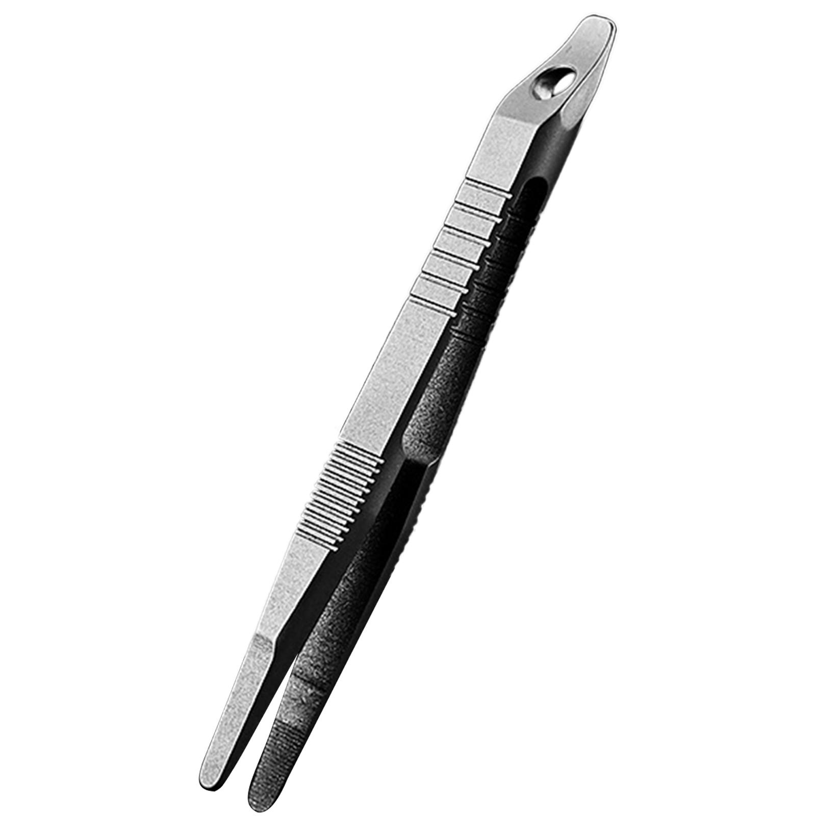 

Portable Tweezers, Mini Titaniums Alloy Tweezers, Lightweight Accuracy Tweezers Travel Mini Tools for Survival Outdoors