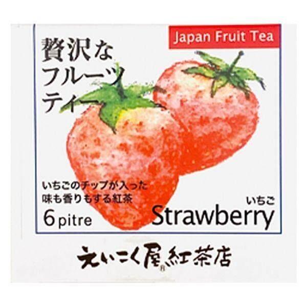 Eikokuya Luxury Fruit Tea Triangle Tea Bags Apple / Strawberry / Peach / Kiwi 1 Box (6 Bags/box)