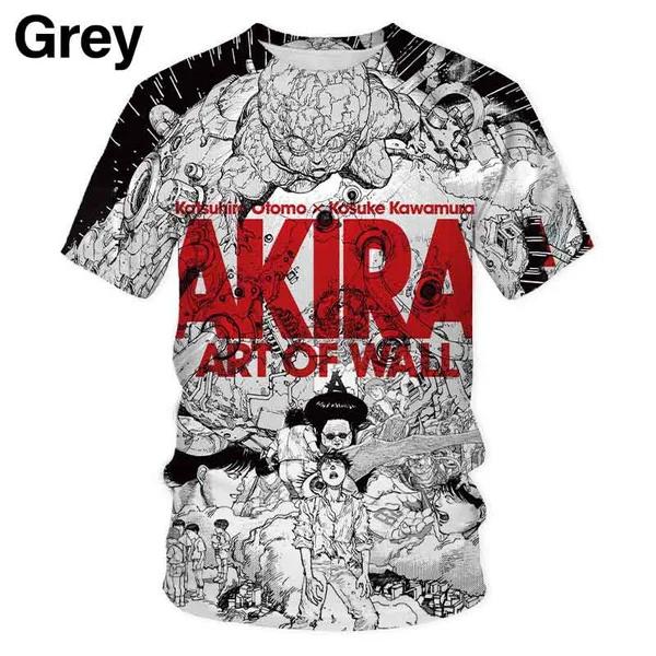Summer Anime Akira 3D Printing Men s T-shirt Fashion Casual Short Sleeve Tops 6XL