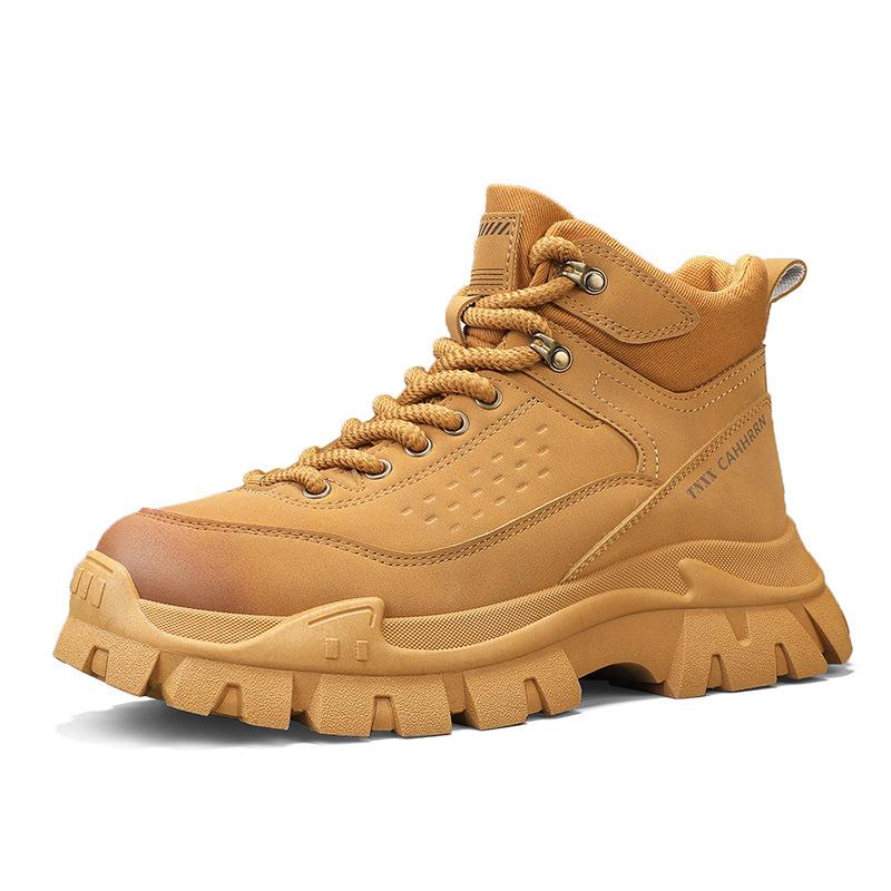 Autumn and winter new casual Martin boots men's shoes high-top tooling shoes heightening men's outdoor sports hiking shoes short boots