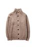 Men's Versatile Solid Color Knit Cardigan - Loose Fit, Single-Breasted, Lapel Sweater for Spring & Autumn.