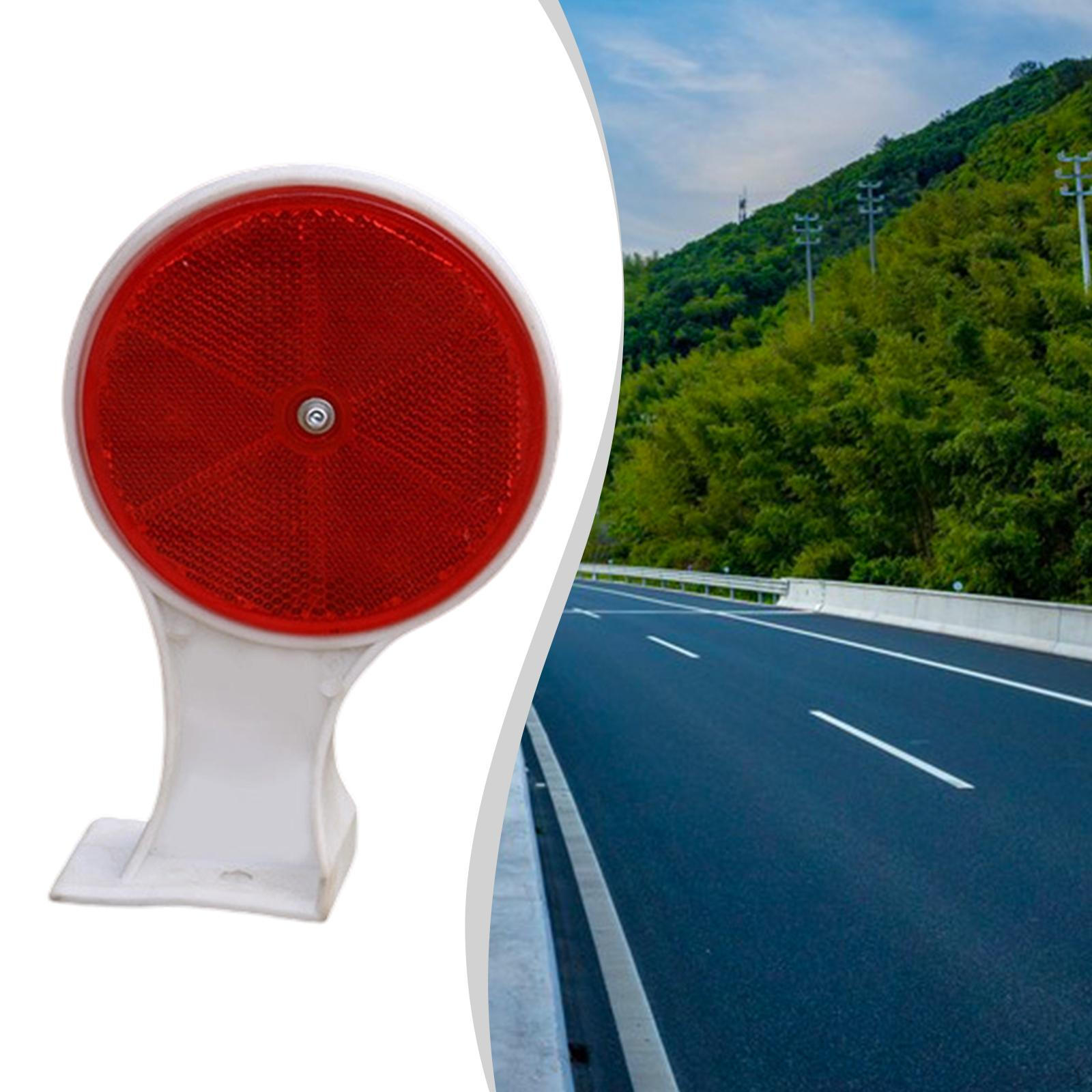 

Driveway Marker Double Sided 10cm Weatherproof Round Reflector Road for Highways Emergency red and green
