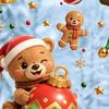 Holiday Atmosphere Window Films 2PCS Christmas Static Sticker, Cute Cartoon Elves And Bears Reusable Seasonal Art Print, PVC Glass Stickers