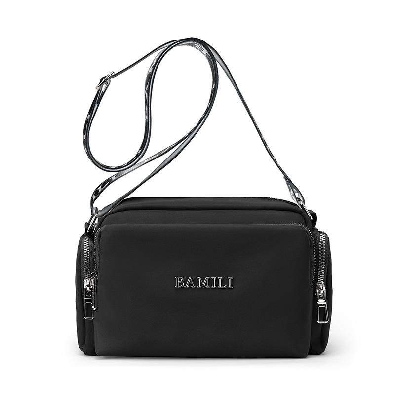 

Нейлоновая сумка женская большая вместительная сумка через плечо сумка для среднего возраста сумка для матери чёрный