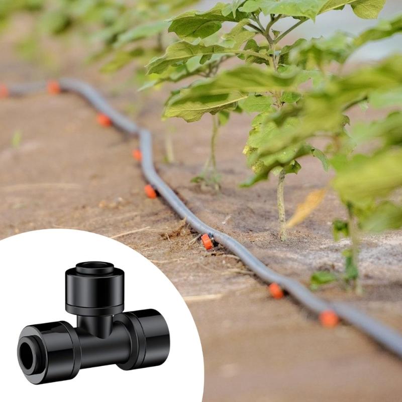 Pack Of 30 Leakproof 1/4 Inch Quick Connection Drip Irrigation T Fittings Joint For Efficient Garden Watering System
