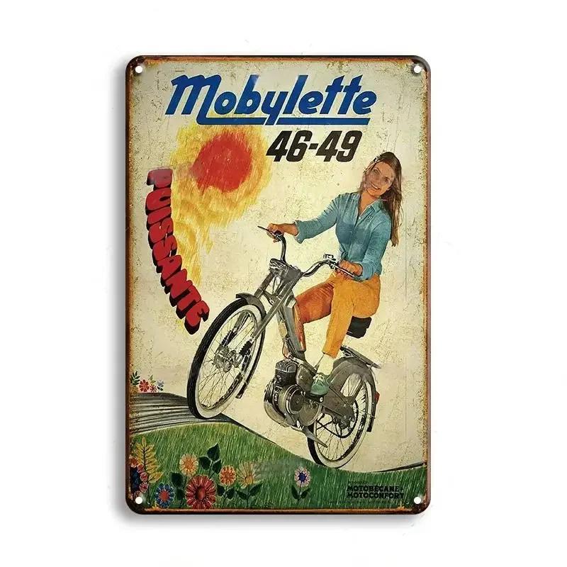 Vintage Motocykl Dekorativní Kovová Deska Plakát Rezavá Ošuntělá Plechová Značka Garáž Bar Nástěnná Dekorace Řemesla Plaketa Plechové Značky