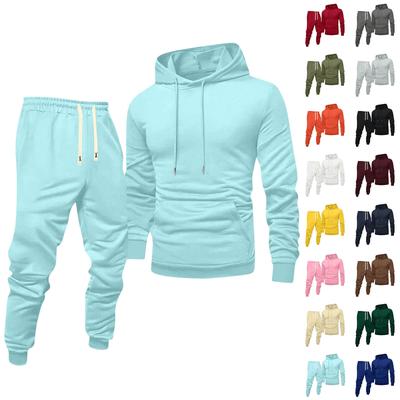 Ensemble Sportif Décontracté à Capuche Universel Polyvalent pour Hommes Sweat à Capuche Pantalon de Jogging