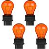 3157NA 4157 Bulb, 12V P27/7W Brake/Tail/Turn Signal/DRL Lights(Amber,2PCS) | 4157NA 3157 3157LL 3047 3057 4057 T25 Replacement for F150 Ranger Edge