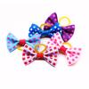 30PCS Beauty Dog Bow with Rubber Band Dog Hair Accessories Handmade Movable Puppy Bows for Dogs and Cats Cute Pet Accessories