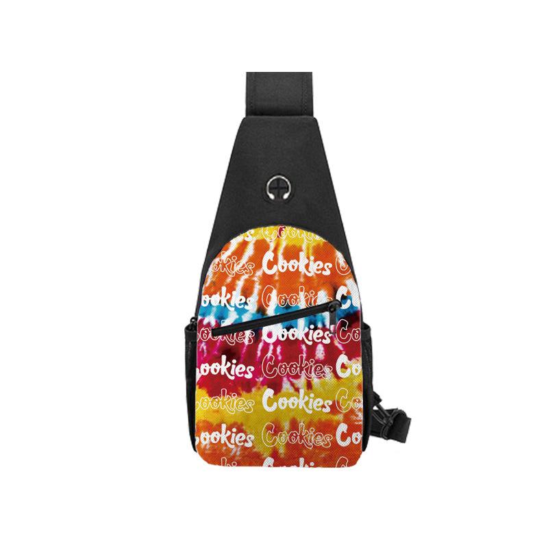 Cook Trend Men'S Breast Bag Fashion Casual Shoulder Bag Multifunctional Waterproof Messenger Bag