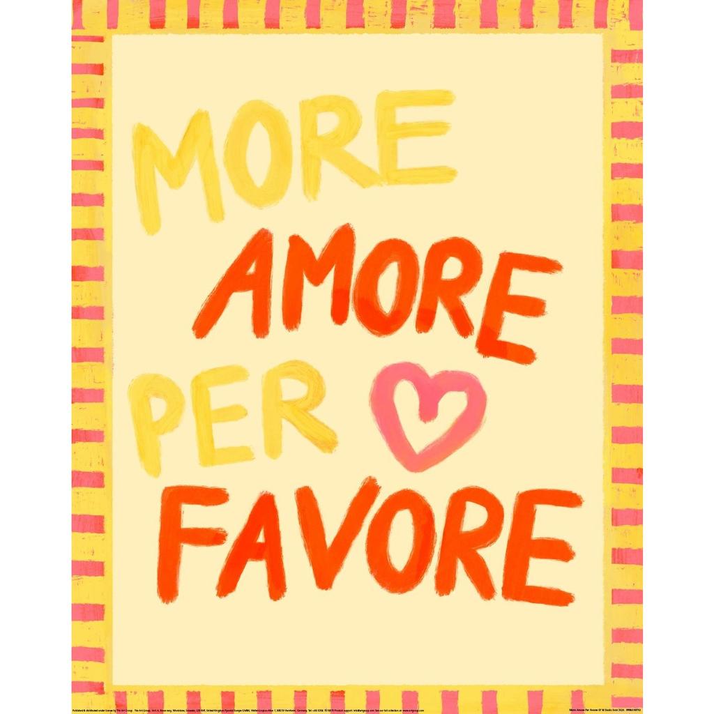Studio Dolci More Amore Per Favore III Print