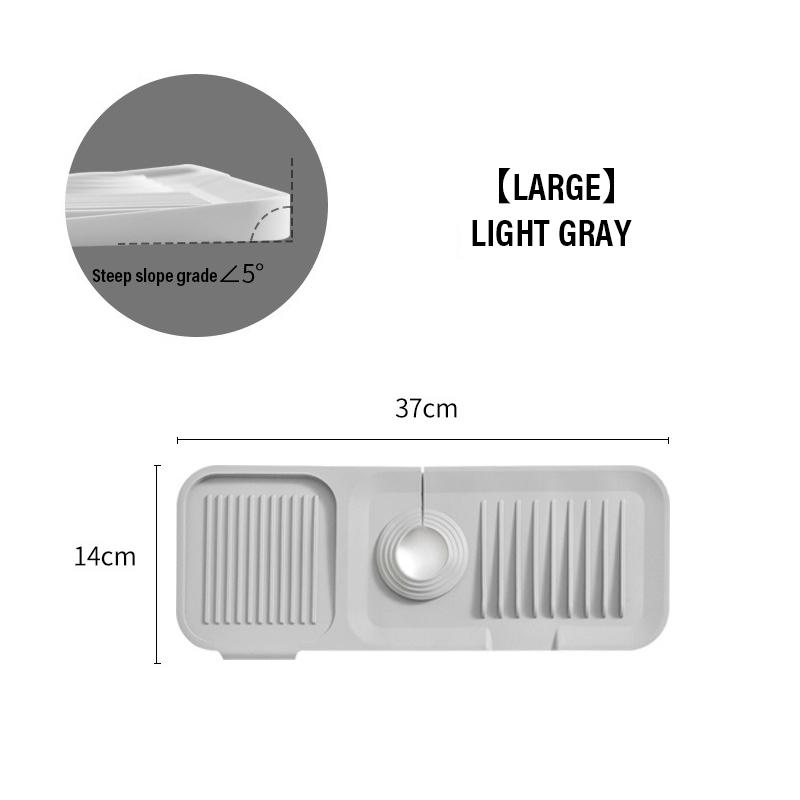 Kitchen Silicone Faucet Mat Faucet Water Catcher Mat Sink Splash Pad Household Countertop Protector Bathroom Splash Guard 1PC