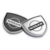 1 Stuks Metaal Auto Deur Schild Embleem Auto Carrosserie Badge 3D Sticker Voor Nissan Nismo Tiida Sylphy Teana X Trail T30 T32 Almera Qashqai J10 J11