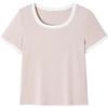EICHITOO Women's 2026 Summer Colorblock Round Neck T-Shirt