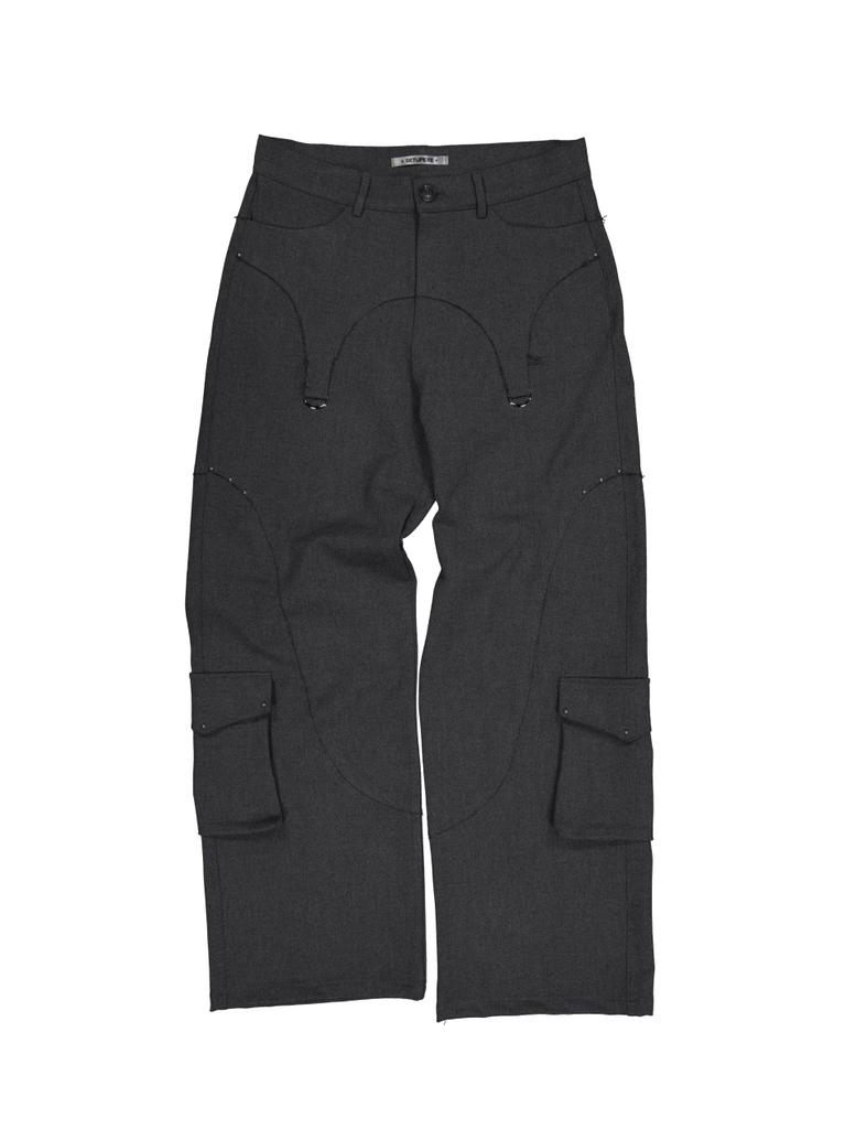 SETUP-EXE Western Studded Slacks / Charcoal