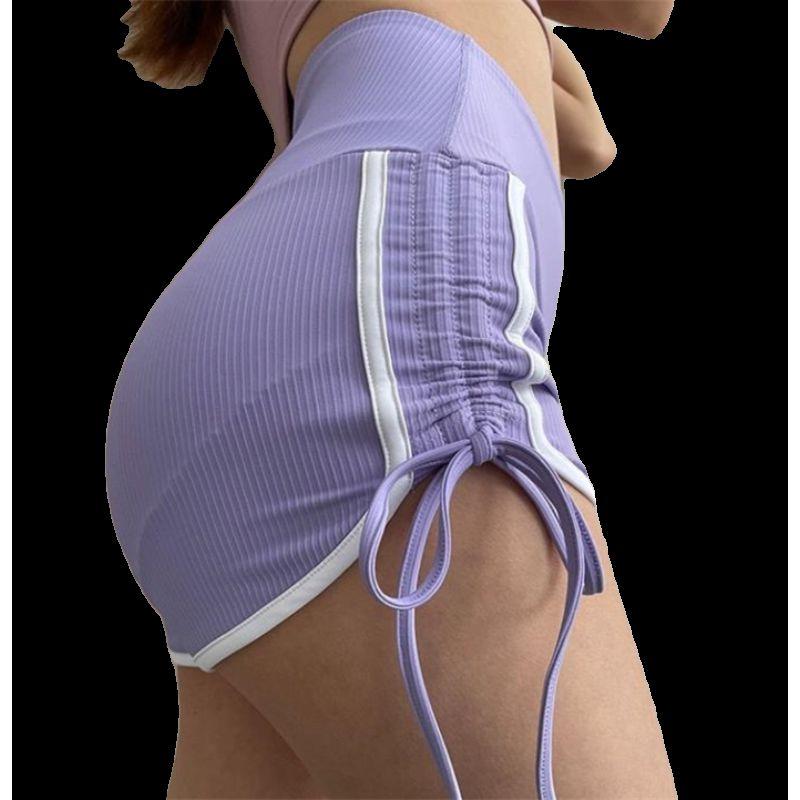 Fashion Sexy Raised Buttocks Drawstring Hot Pants Sports Shorts Female Fitness Gym Yoga Shorts Women