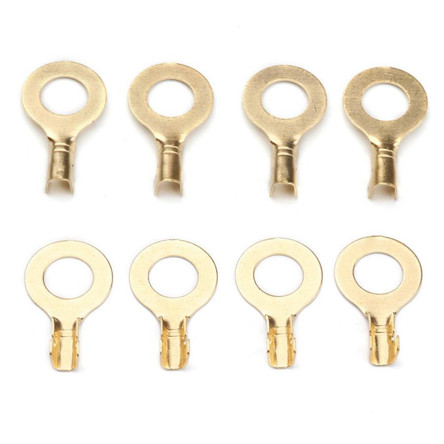150Pcs Ring Type Brass Non-insulated Crimp Terminals Cable Wire Connectors Set