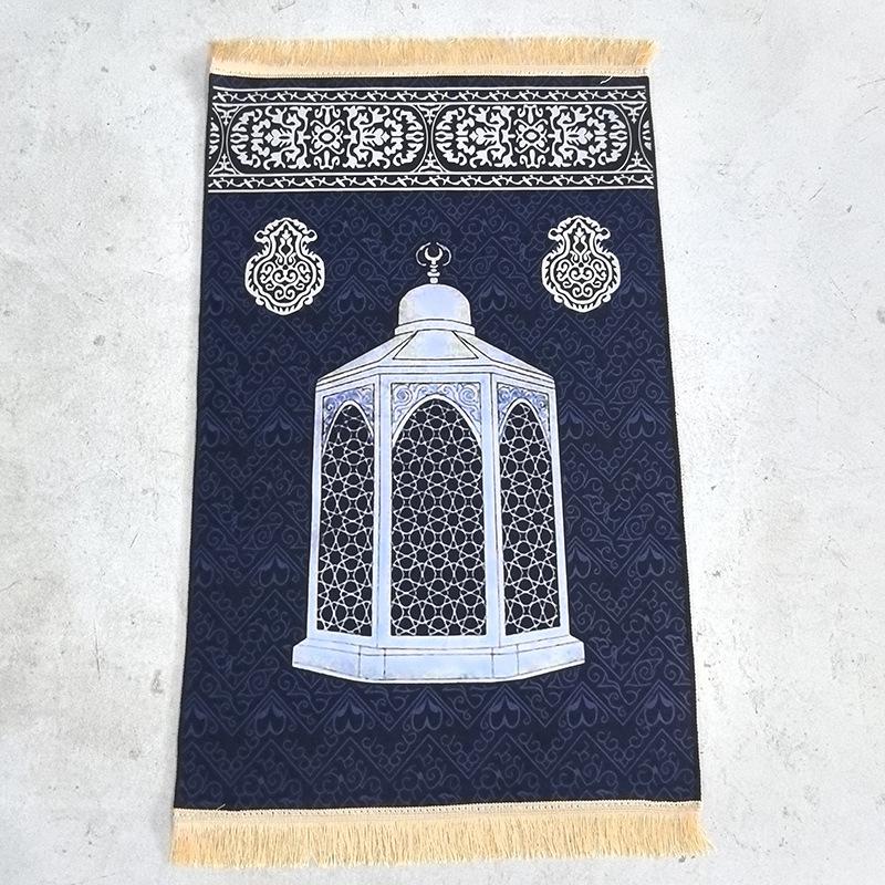 Plush Crystal Velvet Embossed Carpet for Living Room or Prayer Space